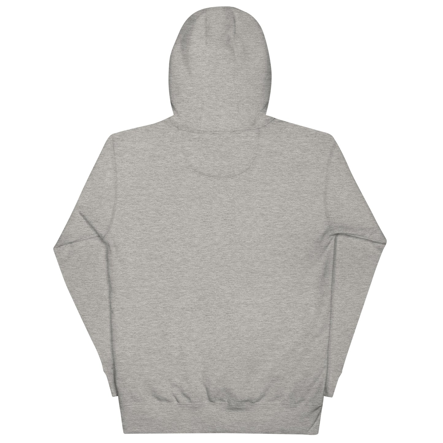 chevre basic carbon grey hoodie white stitching back