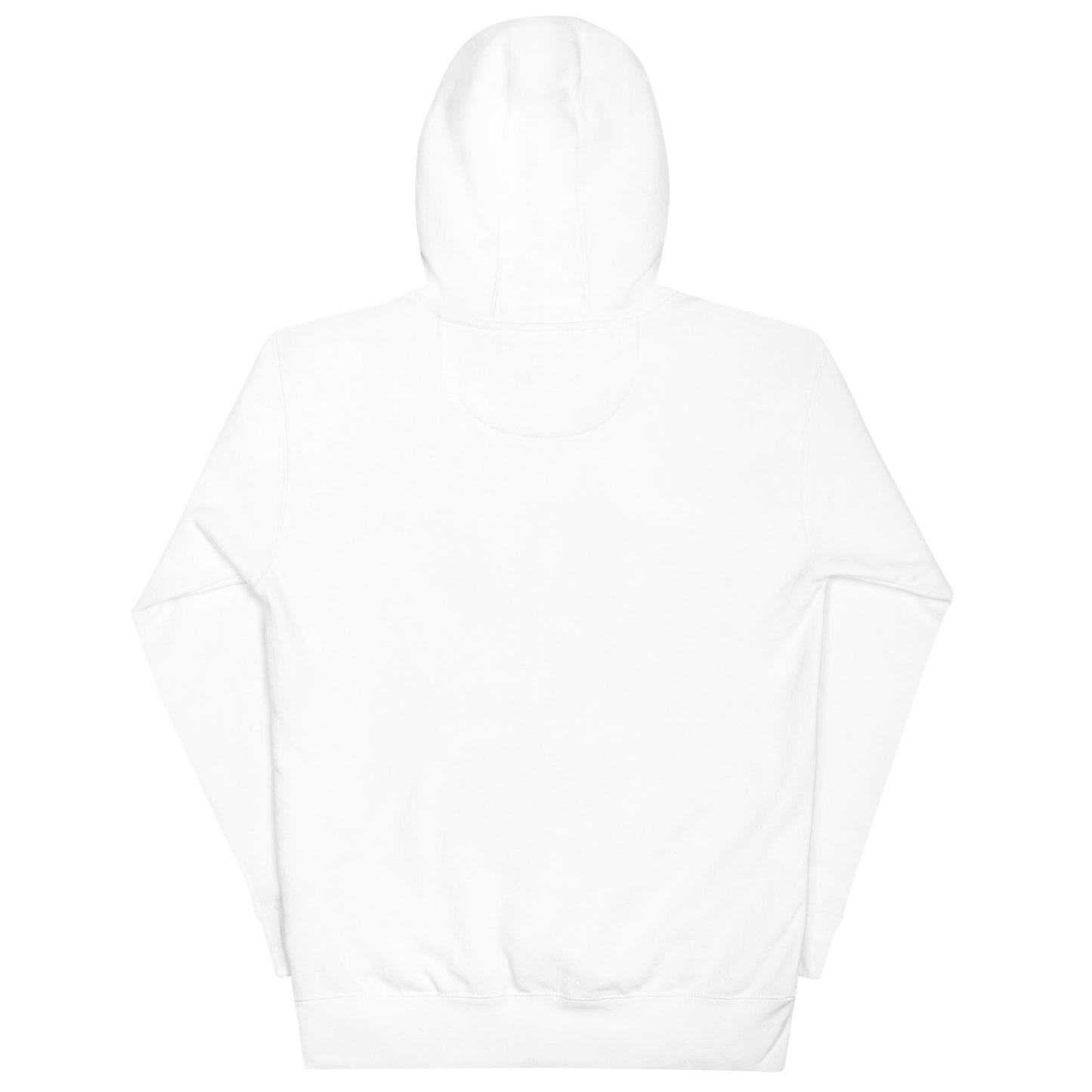 chevre basic white hoodie black stitching back