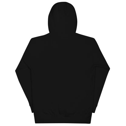 chevre basic black hoodie white stitching back