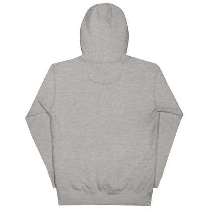 chevre basic carbon grey hoodie black stitching back