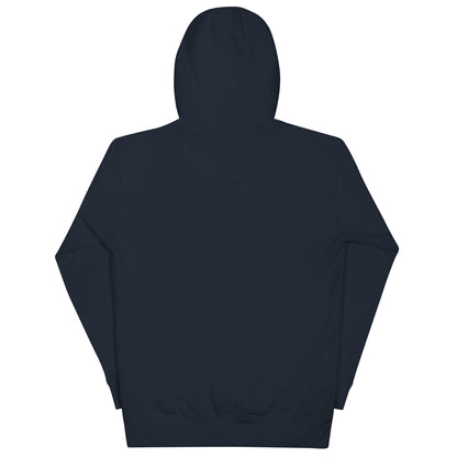 chevre basic black hoodie white stitching back