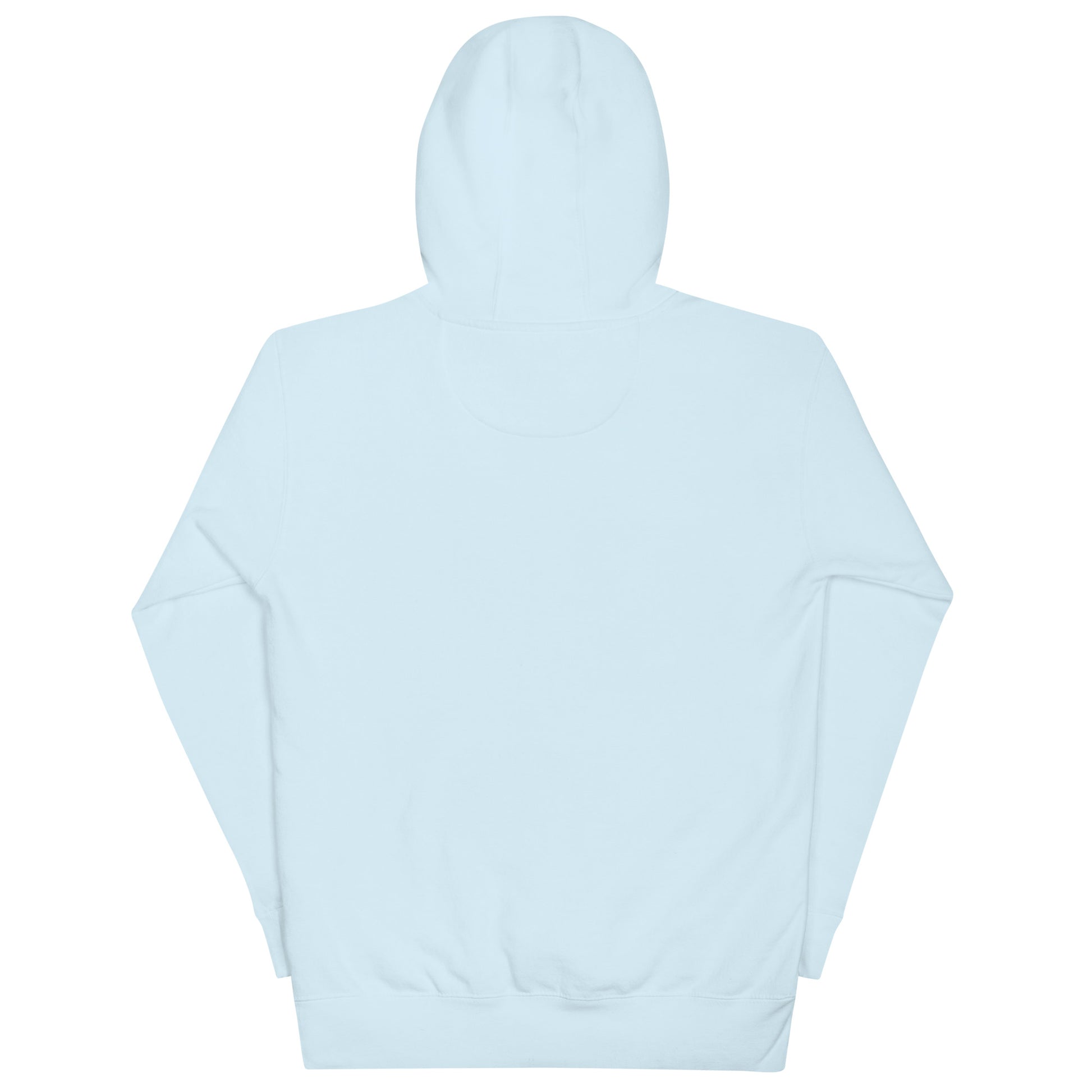 chevre basic sky baby blue hoodie black stitching back